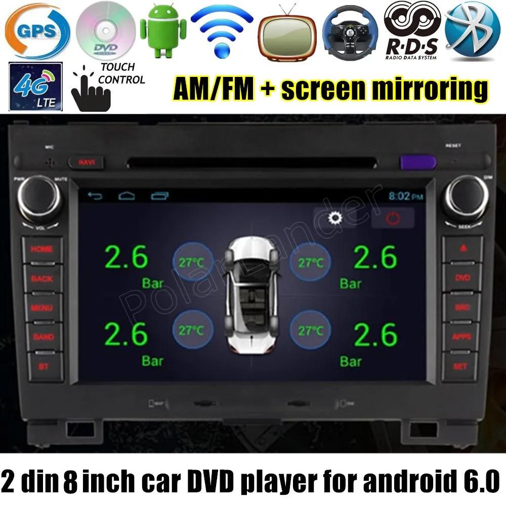 2 Din 8 ġ ڵ DVD ÷̾ ȵ̵ 6.0 2GB RAM 16GB Wifi GPS  G/reat W/all H-aval H-over H3 H5 2010-2013
